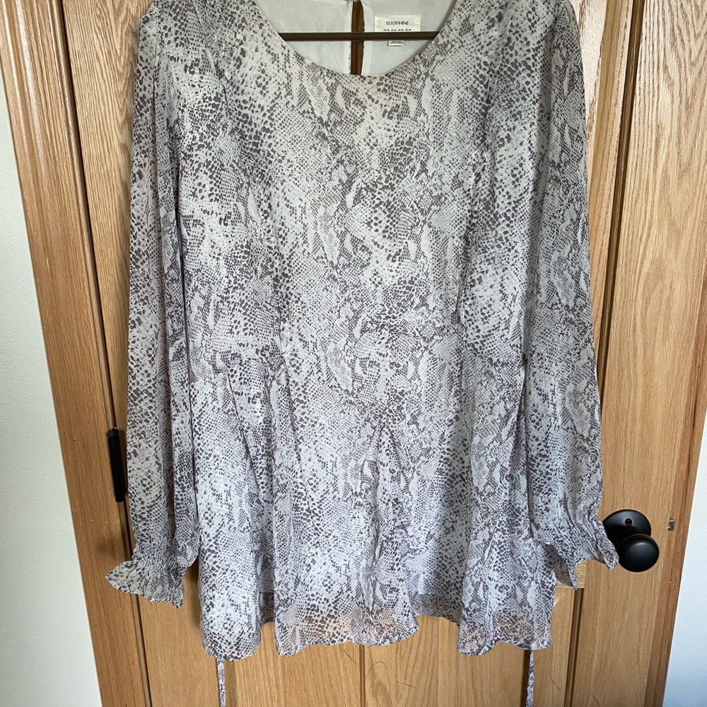 SeraphiGray Snake Print Women's Top